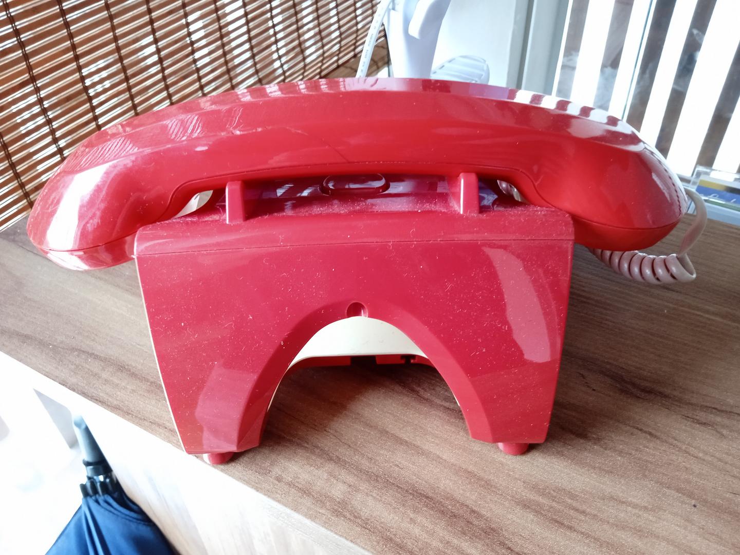 Aparelho de telefone Antigo Intelbras Vermelho