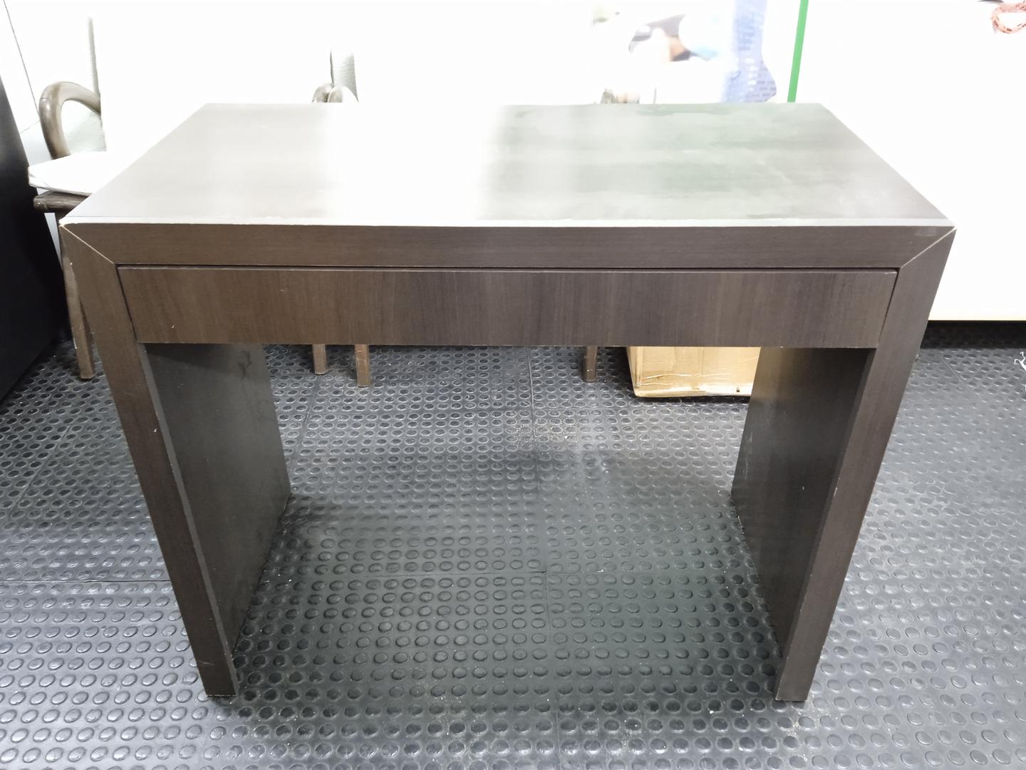 Mesa de Escritório C/ 1 Gaveta em MDF Marrom 75 cm x 90 cm x 47 cm