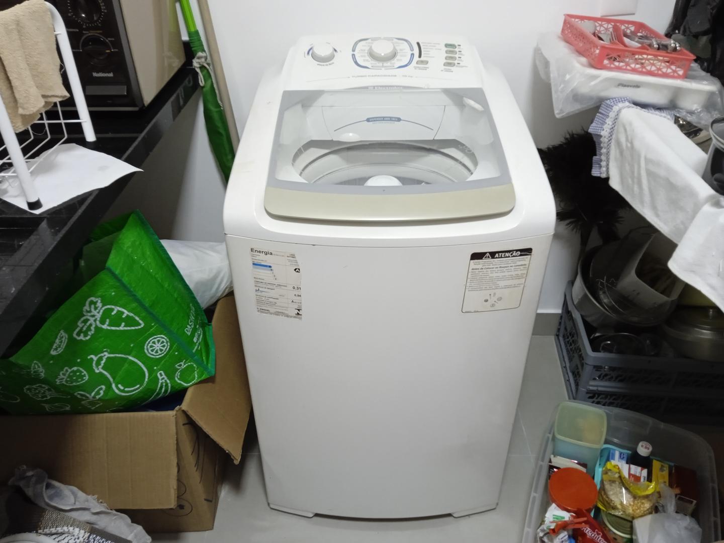 Máquina de lavar roupas Electrolux LTC10 em Plástico Branco 95 cm x 57 cm x 68 cm