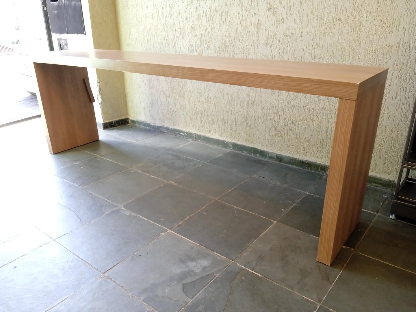 Aparador em MDF Marrom 80 cm x 240 cm x 46 cm