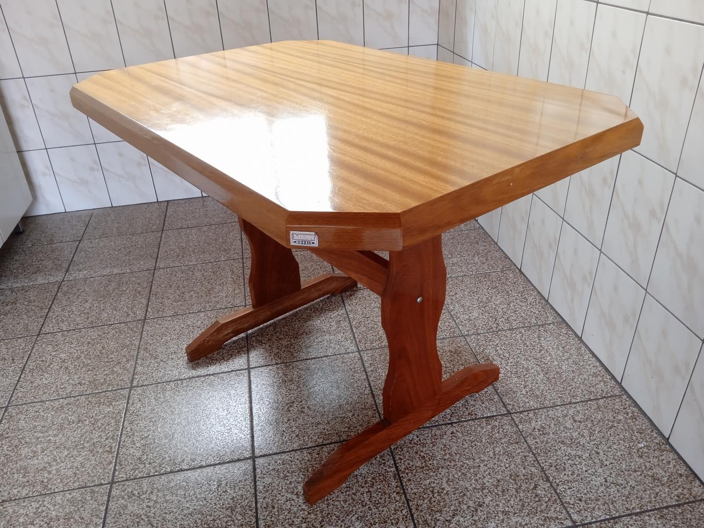 Mesa de jantar Mean Móveis em Madeira Marrom 80 cm x 180 cm x 80 cm