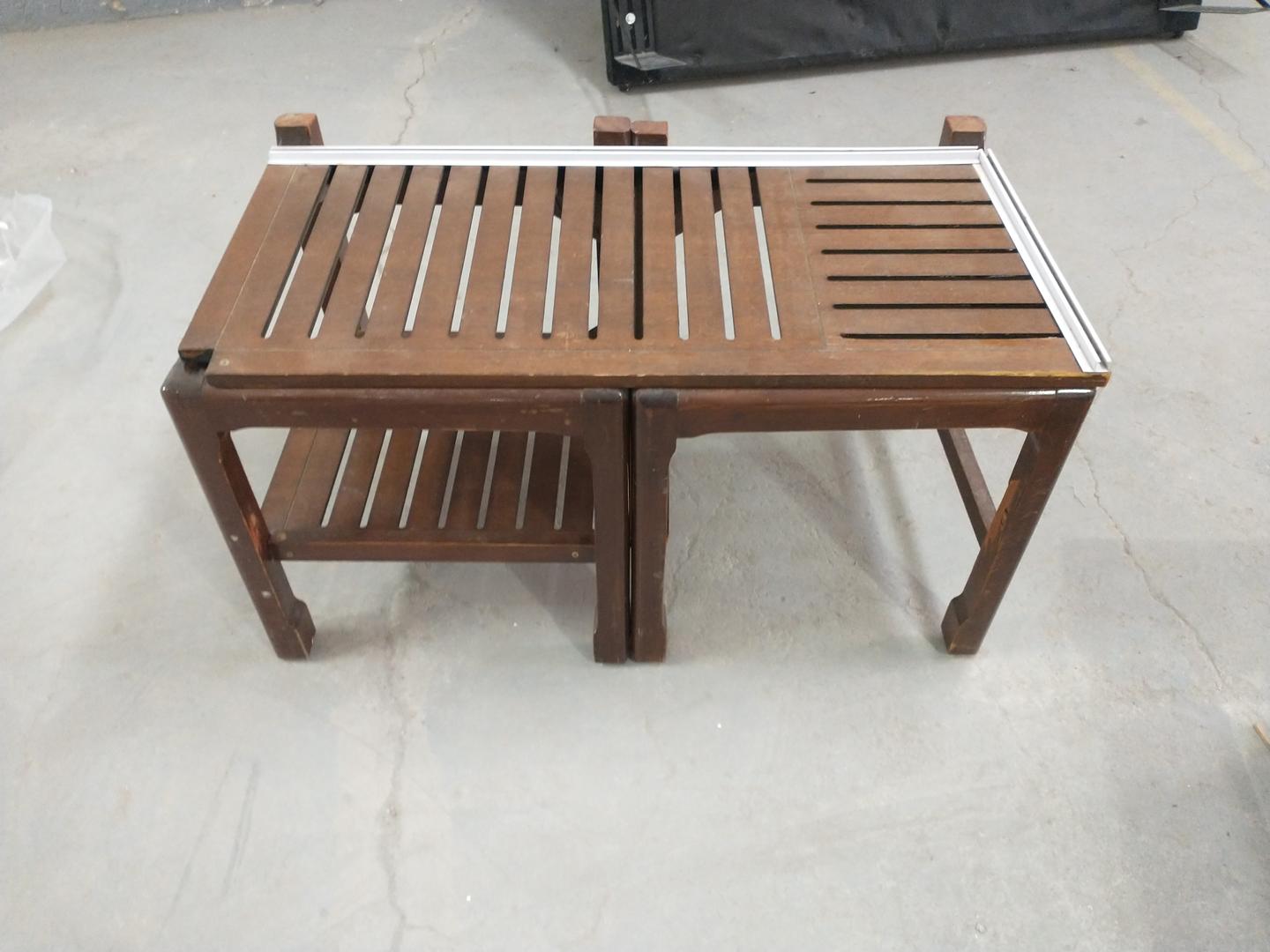 Mesa de apoio  em Madeira Marrom 49 cm x 87 cm x 42 cm