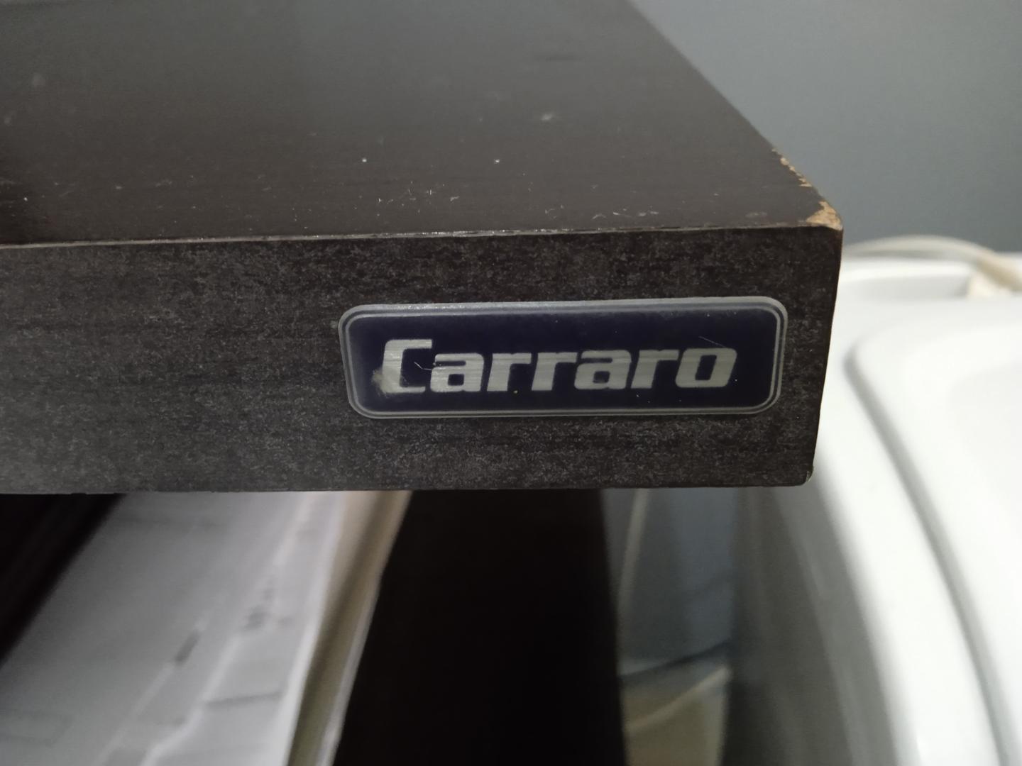 Rack c/ 2 nichos 1 prateleira  1 porta e rodas Carraro em MDF Marrom