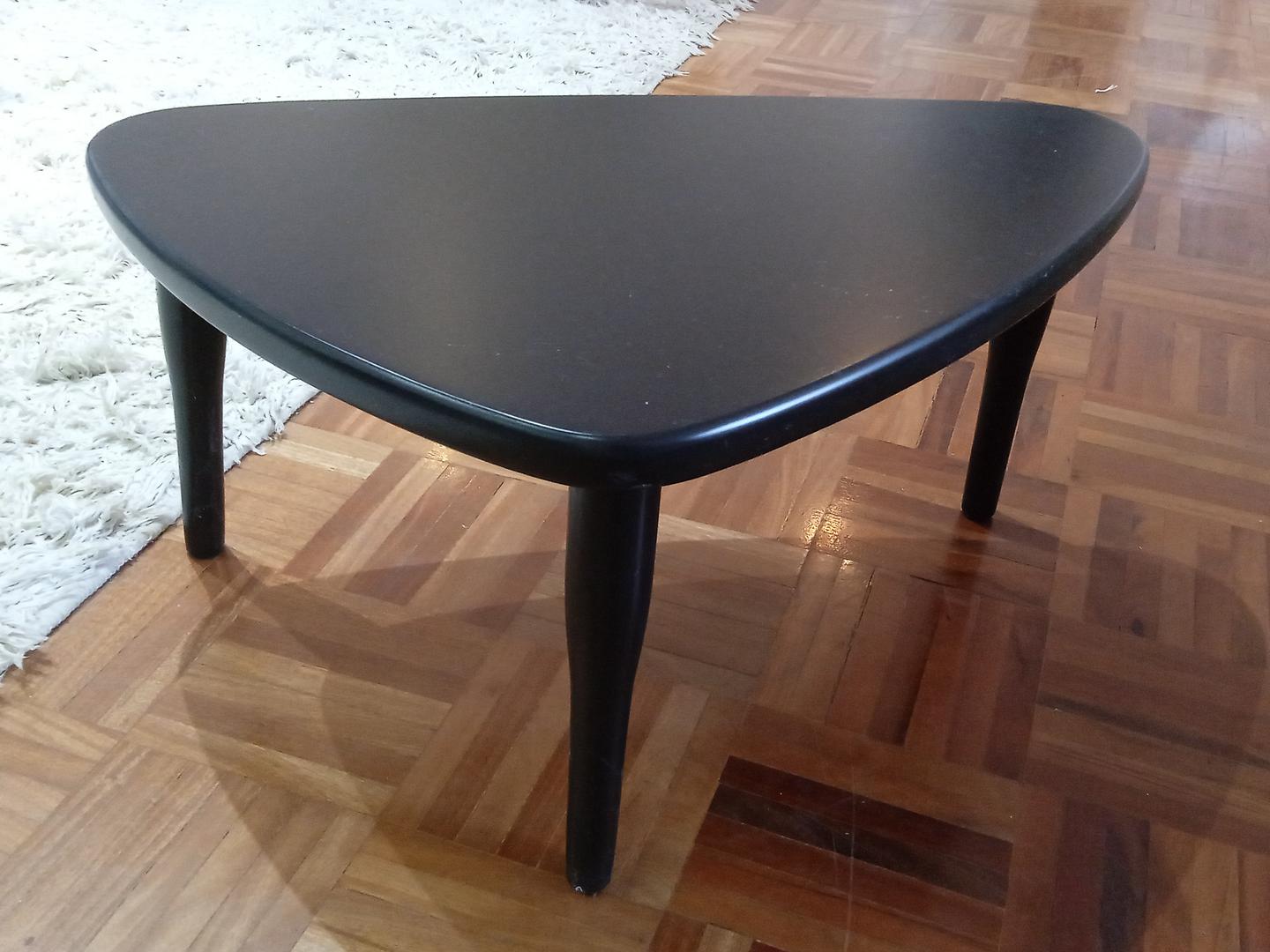 Mesa de apoio em MDF Preto 29 cm x 60 cm x 40 cm