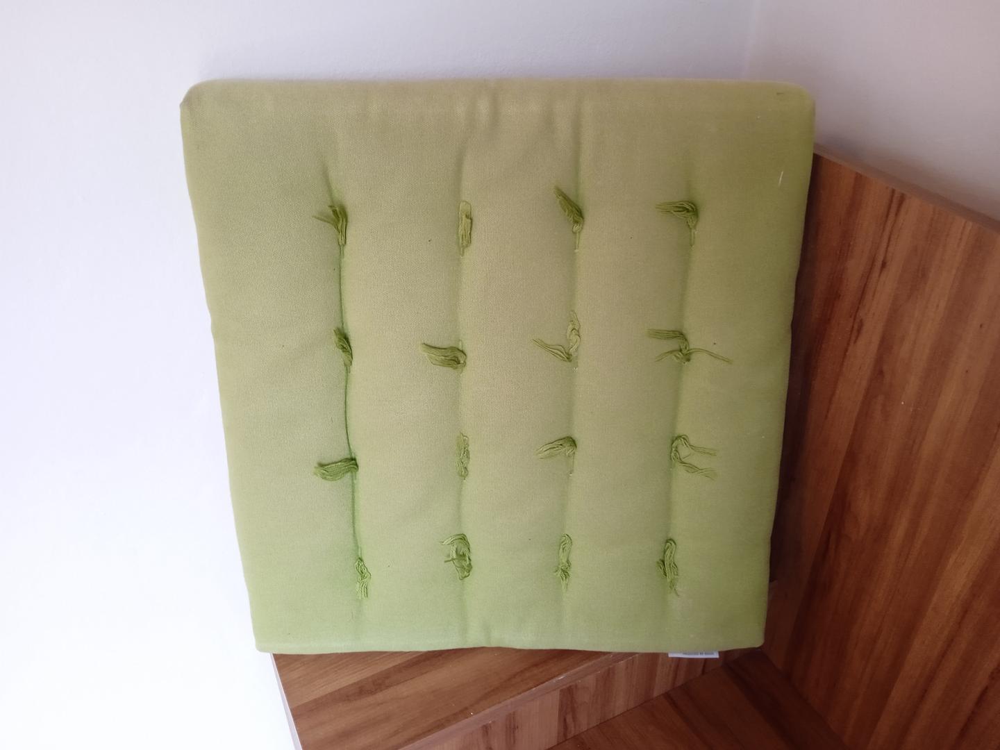 Almofada Futon Company em Espuma / Tecido Verde 46 cm x 46 cm x 7 cm