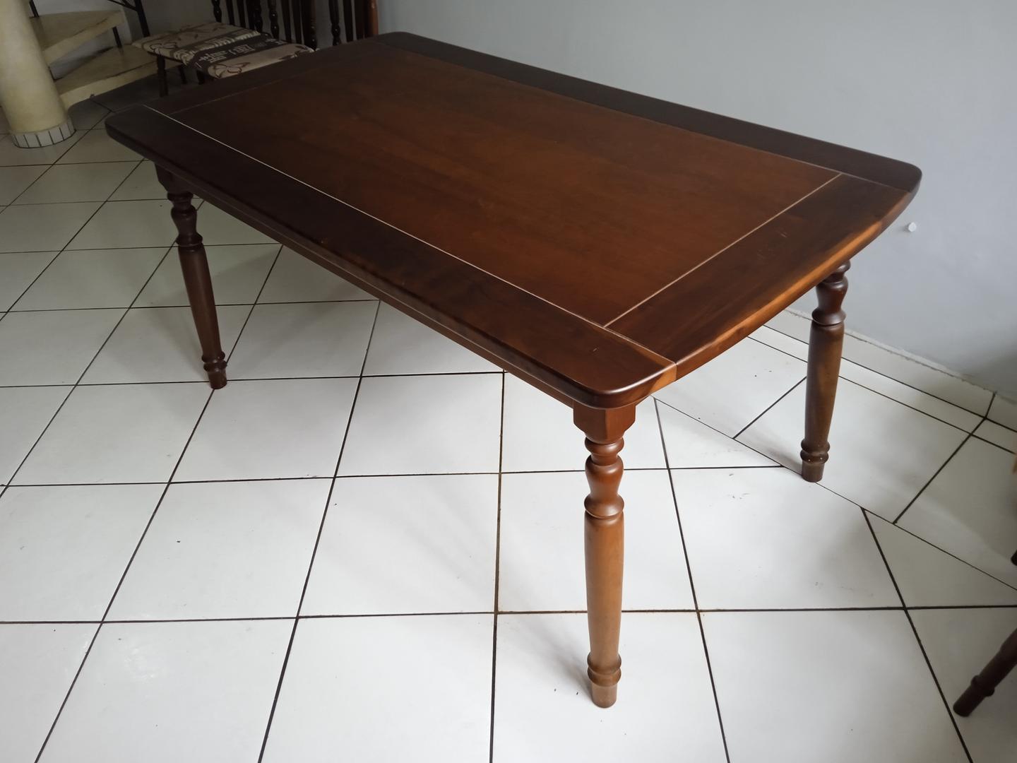 Mesa de jantar em Madeira Marrom 78 cm x 160 cm x 90 cm