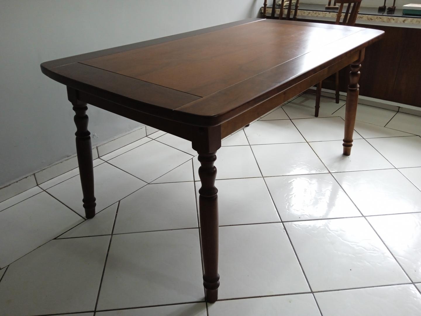 Mesa de jantar em Madeira Marrom 78 cm x 160 cm x 90 cm