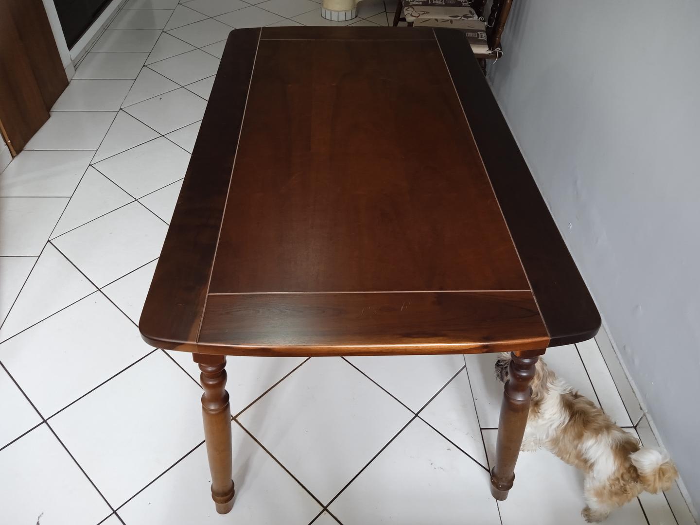 Mesa de jantar em Madeira Marrom 78 cm x 160 cm x 90 cm