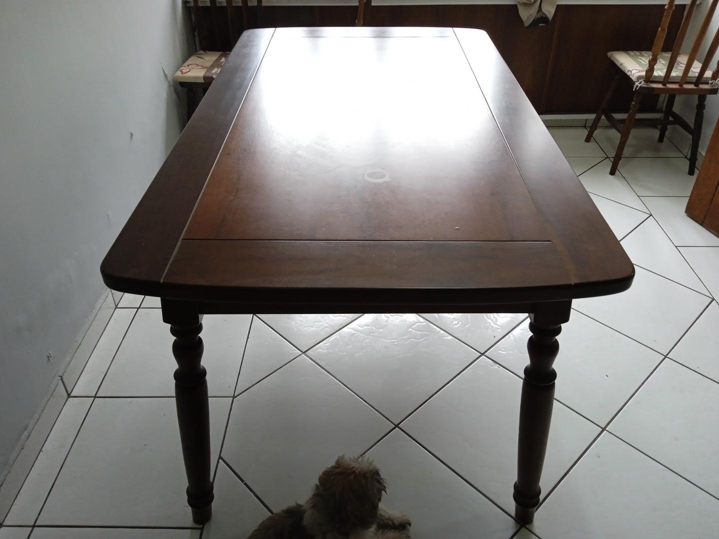 Mesa de jantar em Madeira Marrom 78 cm x 160 cm x 90 cm