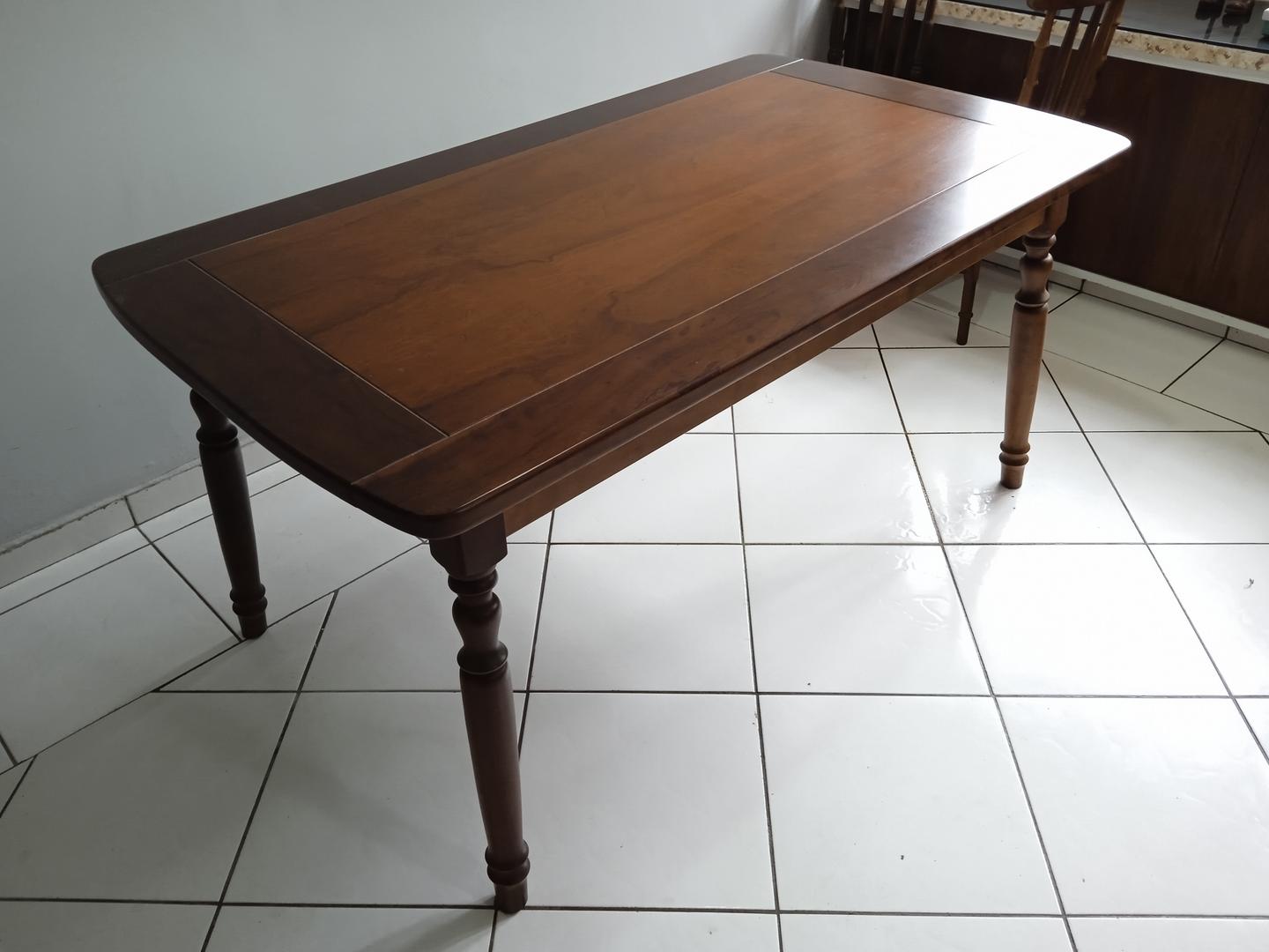 Mesa de jantar em Madeira Marrom 78 cm x 160 cm x 90 cm