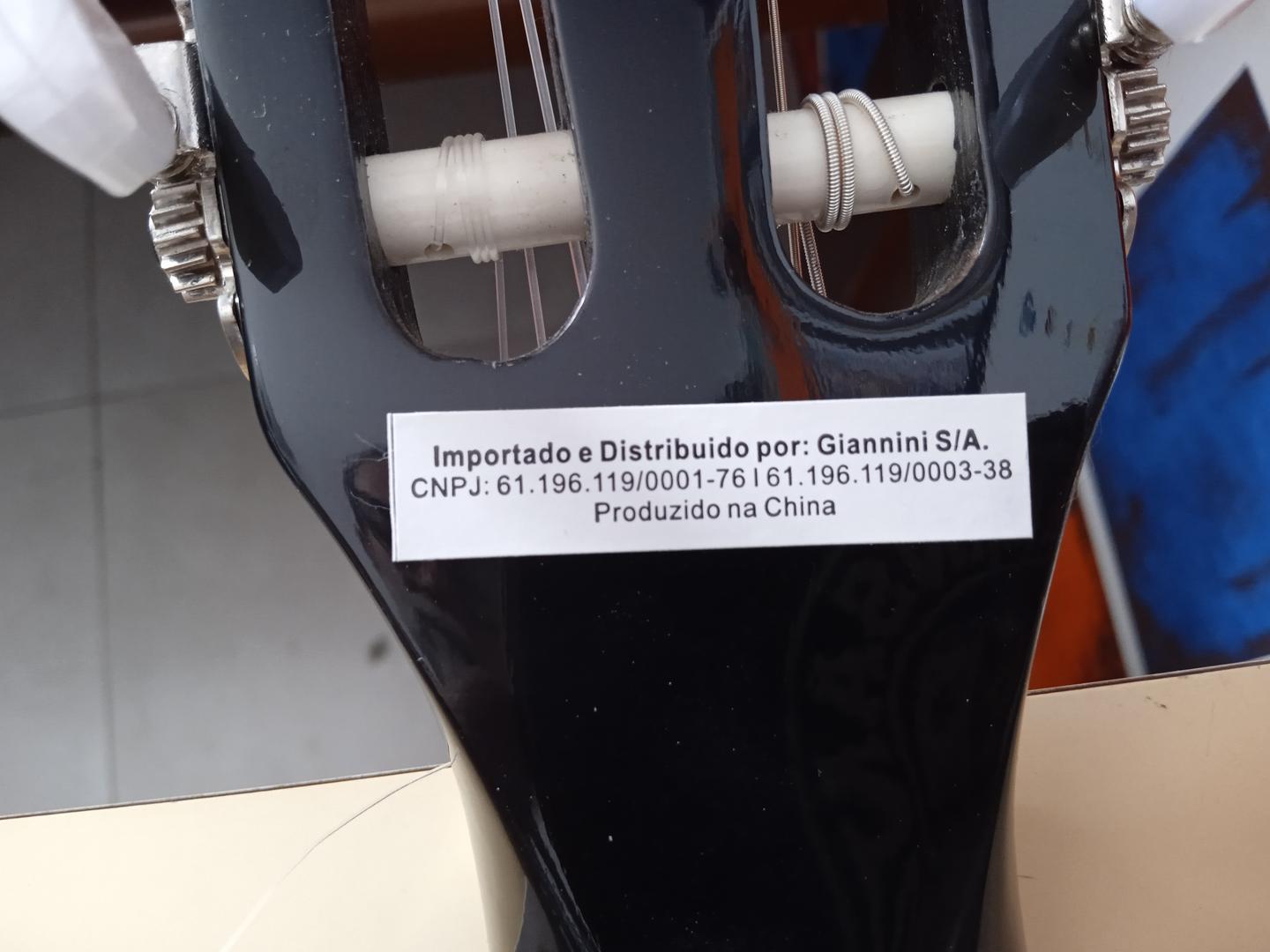 Violão Start Giannini em Madeira Preto 100 cm x 38 cm x 10 cm