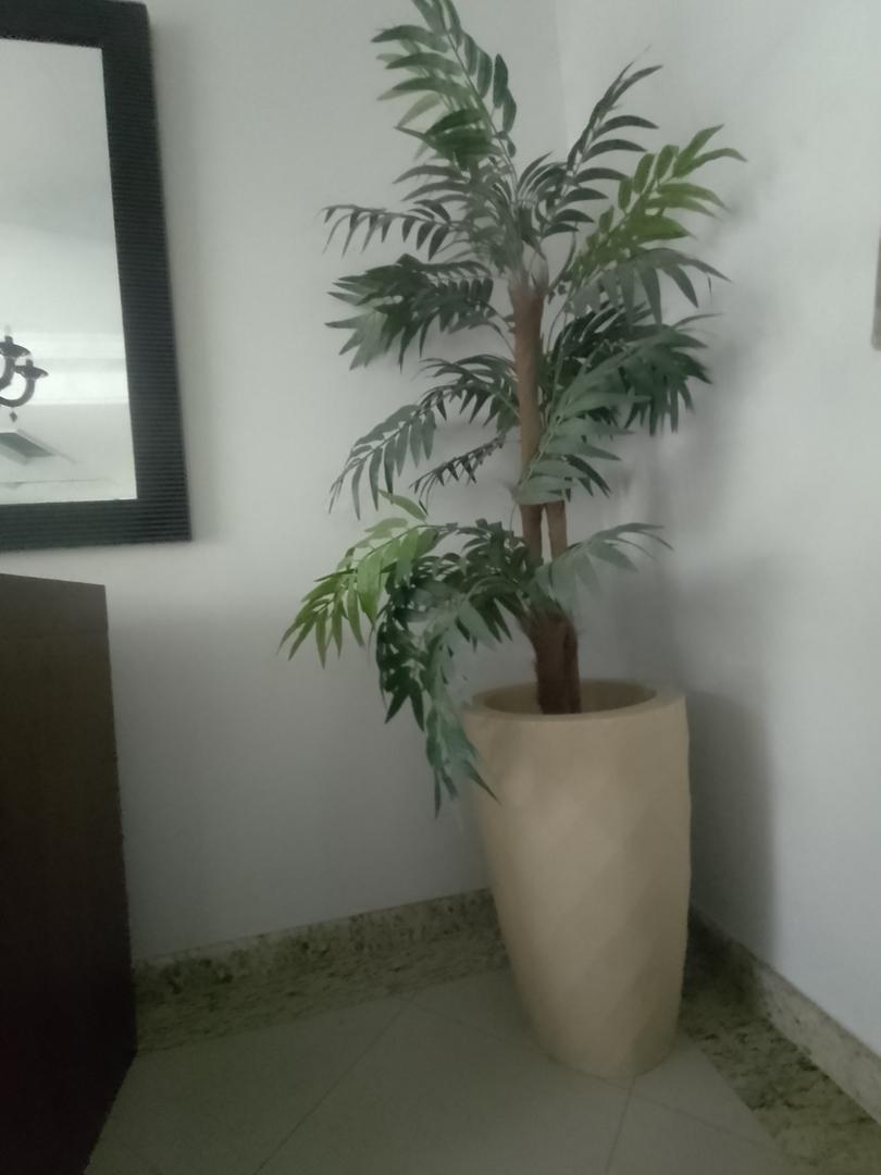 Vaso com Planta Artificial em Madeira Bege 161 cm x 38 cm x 38 cm