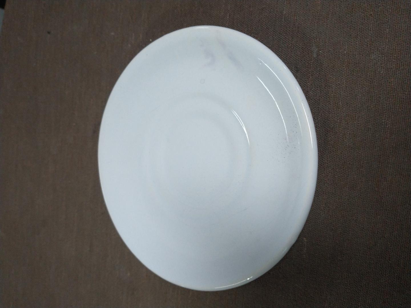 Prato raso em Porcelana Branco 2 cm x 16 cm x 16 cm