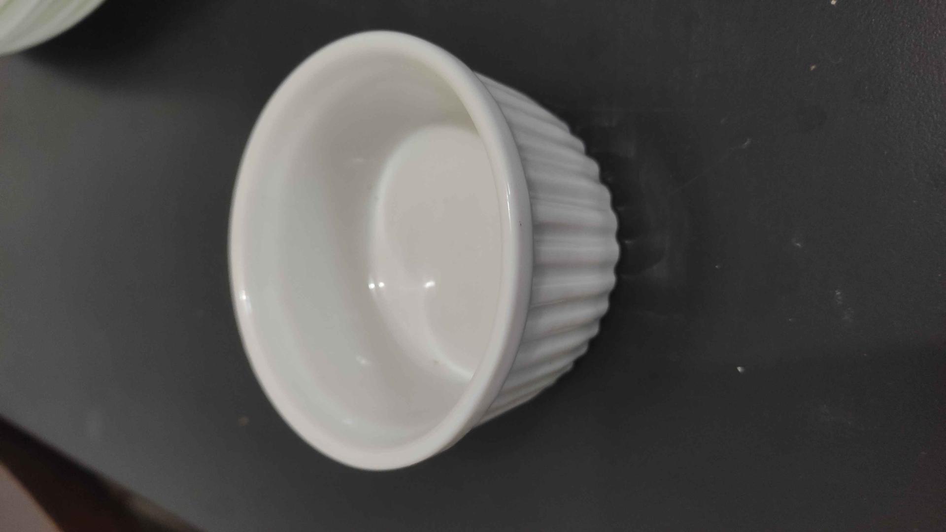 Ramekin em Porcelana Branco 4 cm x 7 cm x 7 cm