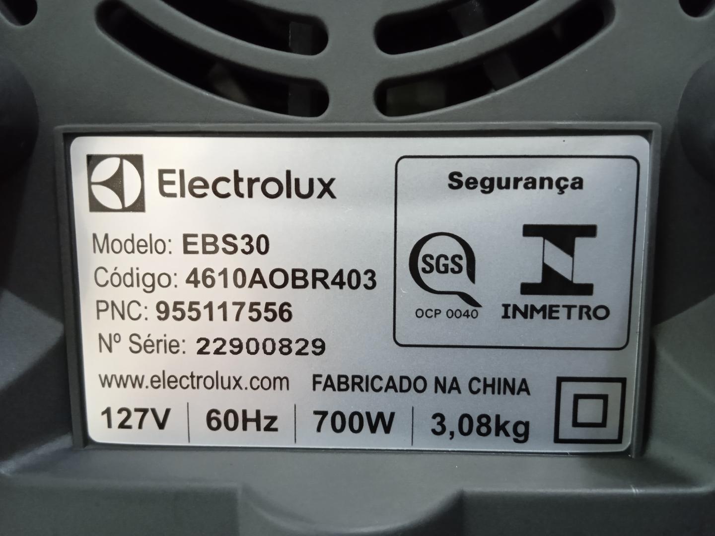 Liquidificador Electrolux EBS30 em Plástico / Vidro Cinza 40 cm x 22 cm x 20 cm