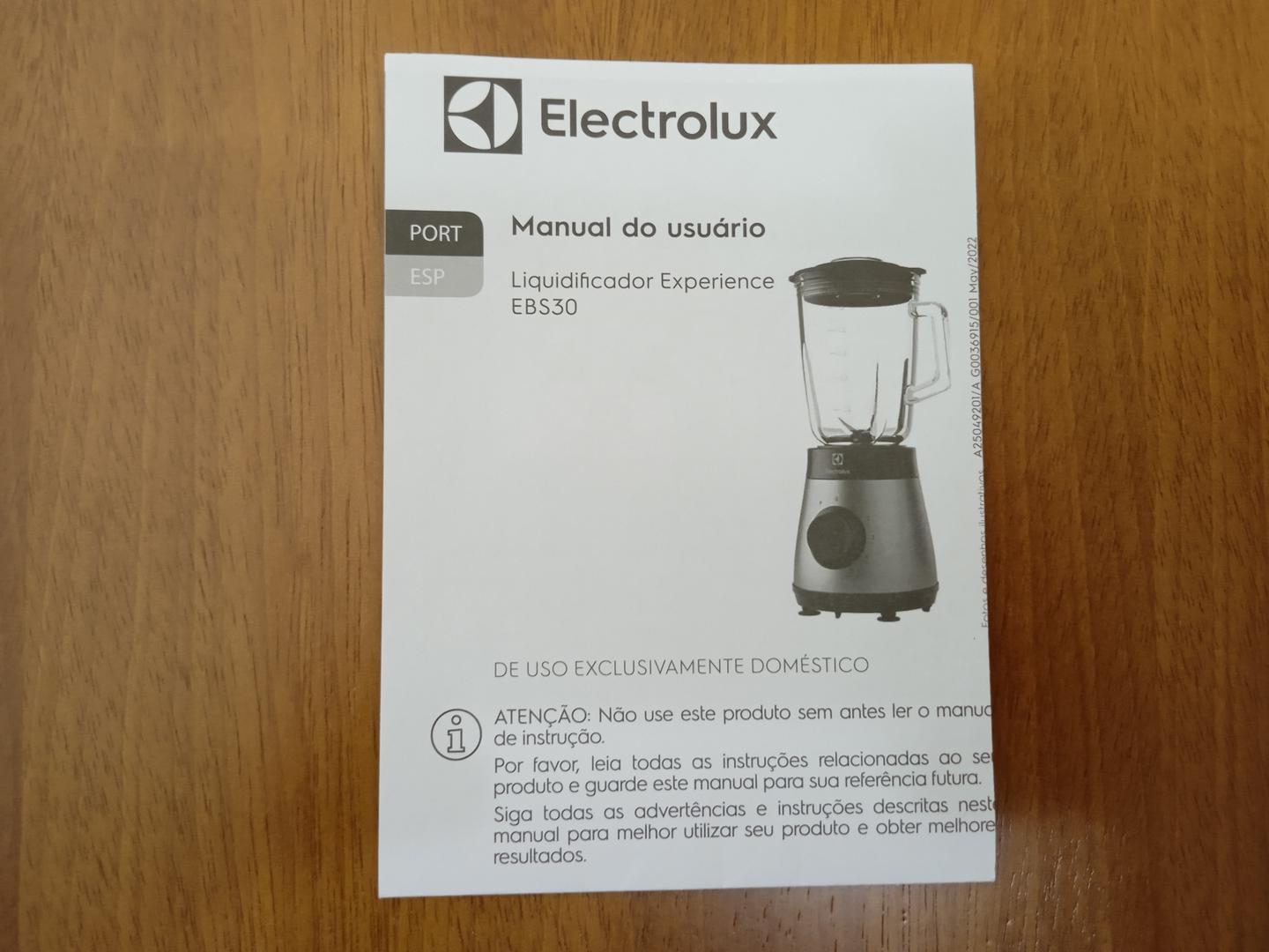 Liquidificador Electrolux EBS30 em Plástico / Vidro Cinza 40 cm x 22 cm x 20 cm