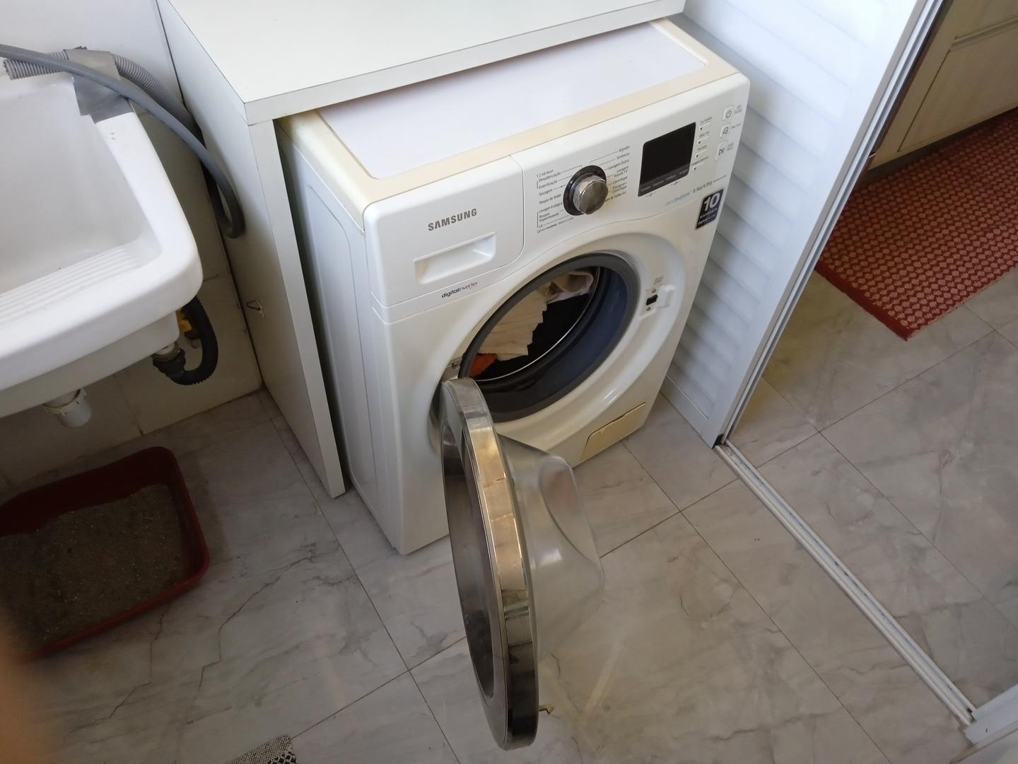 Máquina de lavar roupas Samsung WD856UHSAWQ/AZ em Aço Branco 86 cm x 60 cm x 62 cm