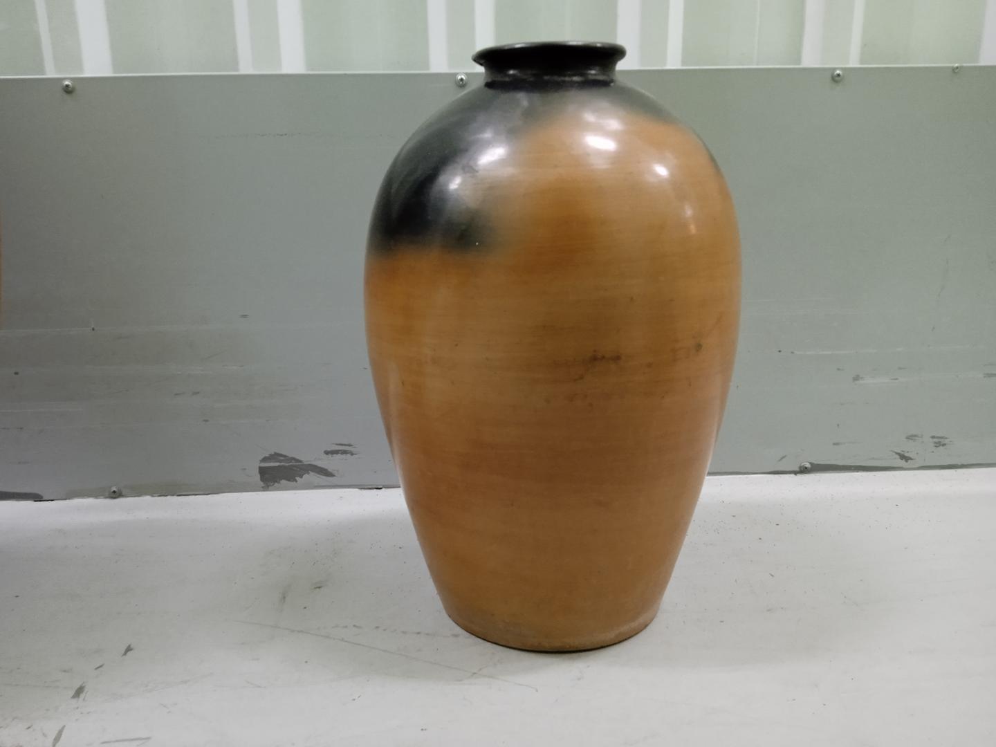 Vaso decorativo em Cerâmica Marrom 38 cm x 29 cm x 29 cm