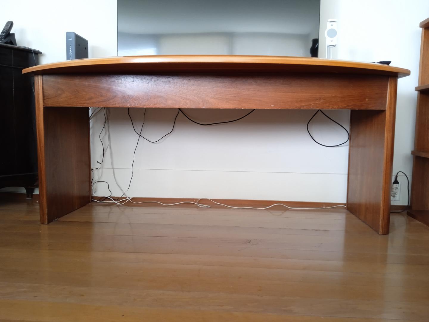 Mesa de escritório em Madeira Marrom 77 cm x 183 cm x 93 cm