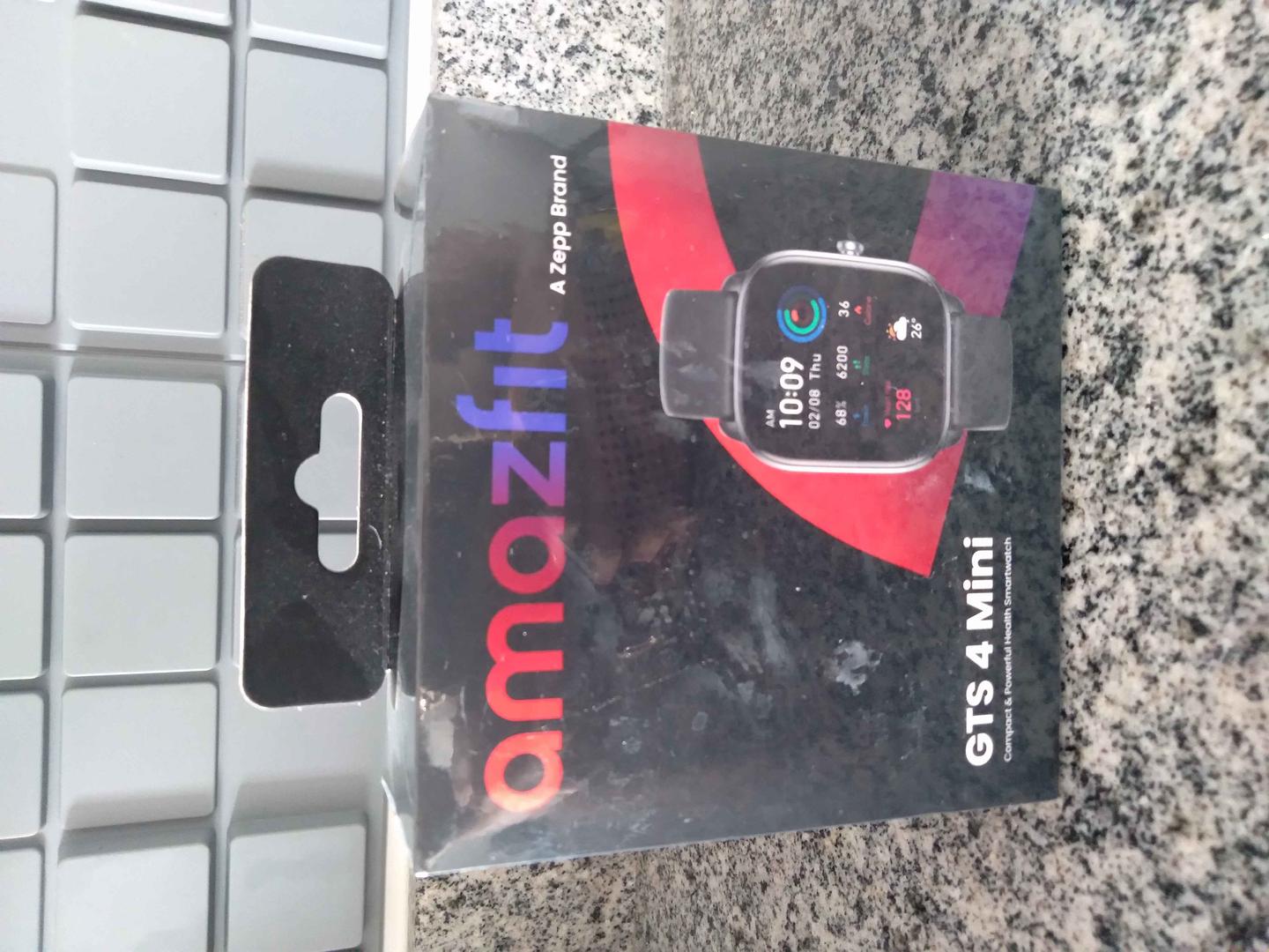 Relógio Amazfit GTS 4 MINI Amazon em Plástico Preto 12 cm x 11 cm x 5 cm