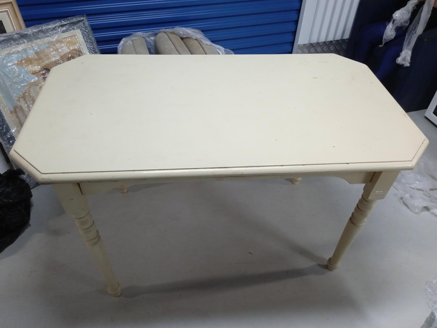 Mesa de jantar em Madeira Bege 79 cm x 130 cm x 75 cm