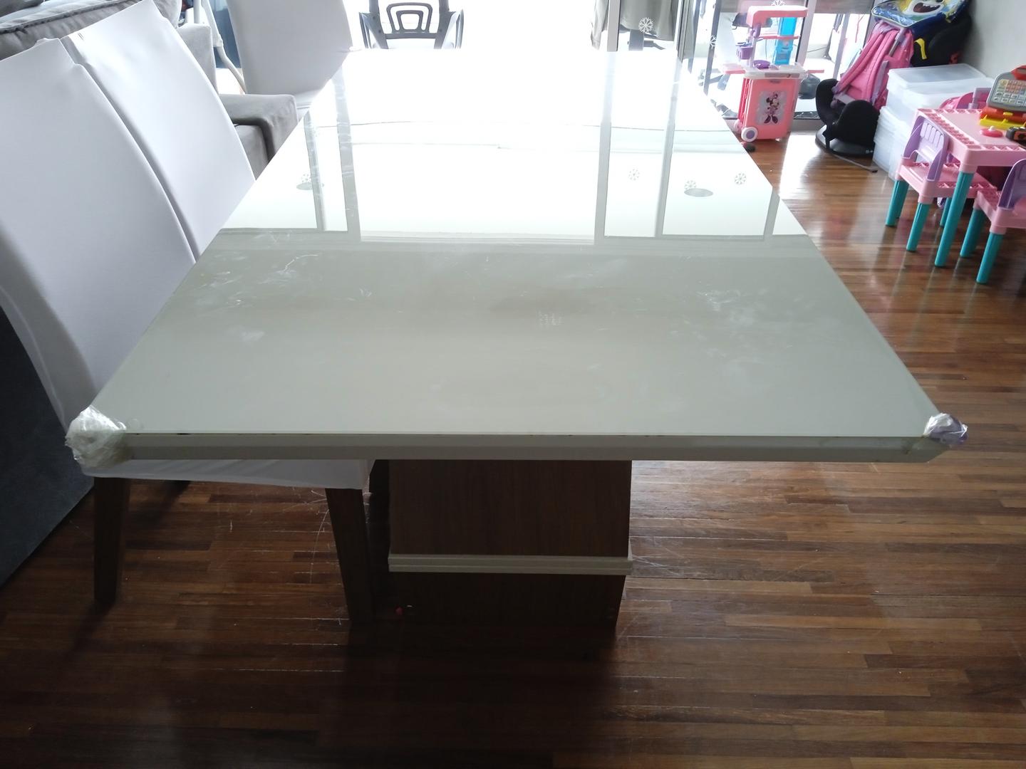 Mesa de jantar s/ cadeiras em Madeira Marrom 79 cm x 180 cm x 90 cm