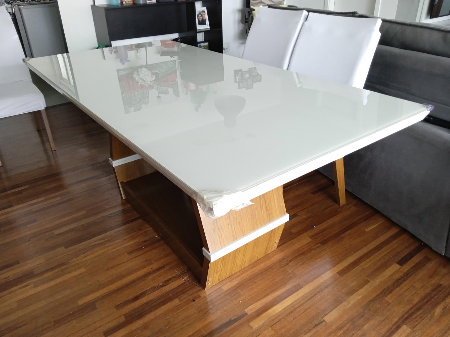 Mesa de jantar s/ cadeiras em Madeira Marrom 79 cm x 180 cm x 90 cm