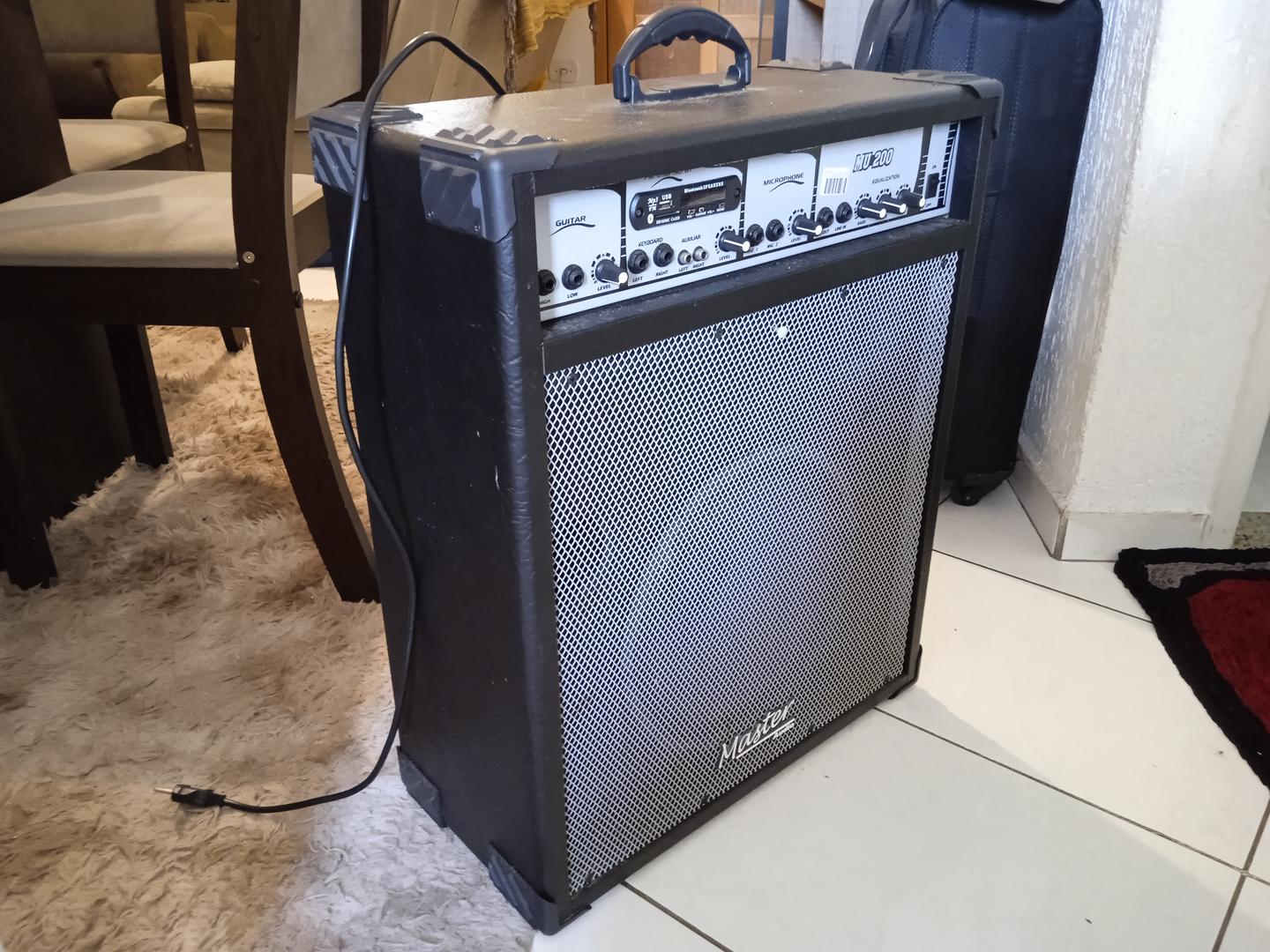 Caixa amplificadora Master Mu 200 Preto