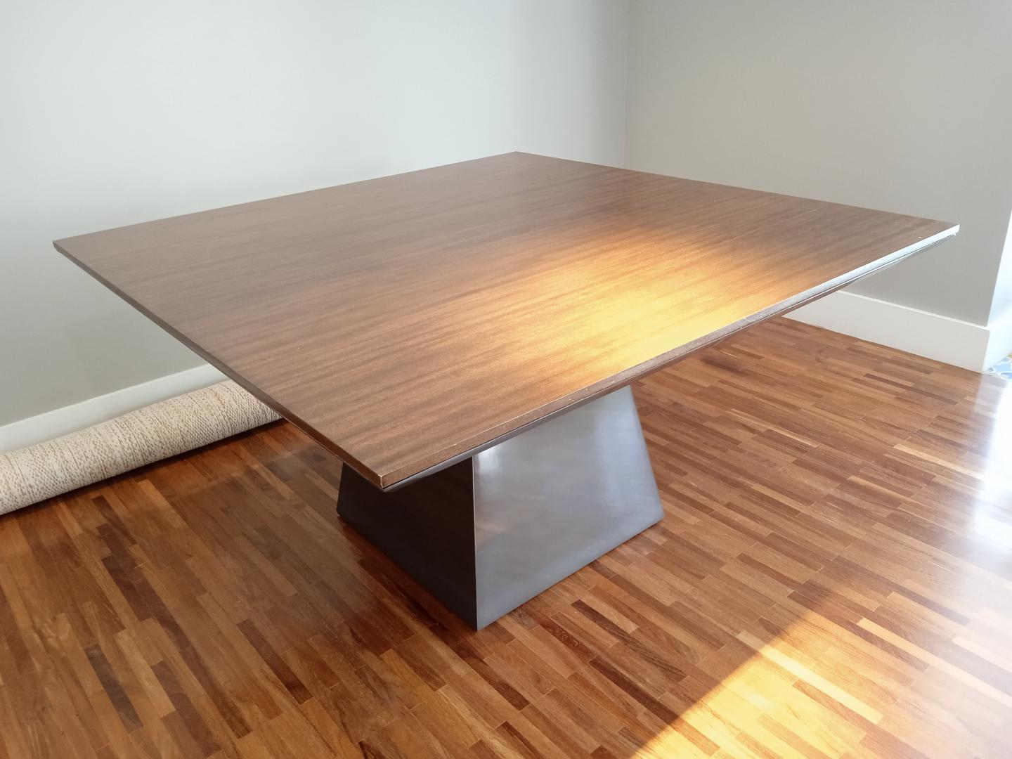 Mesa de jantar em Madeira Marrom 75 cm x 140 cm x 140 cm