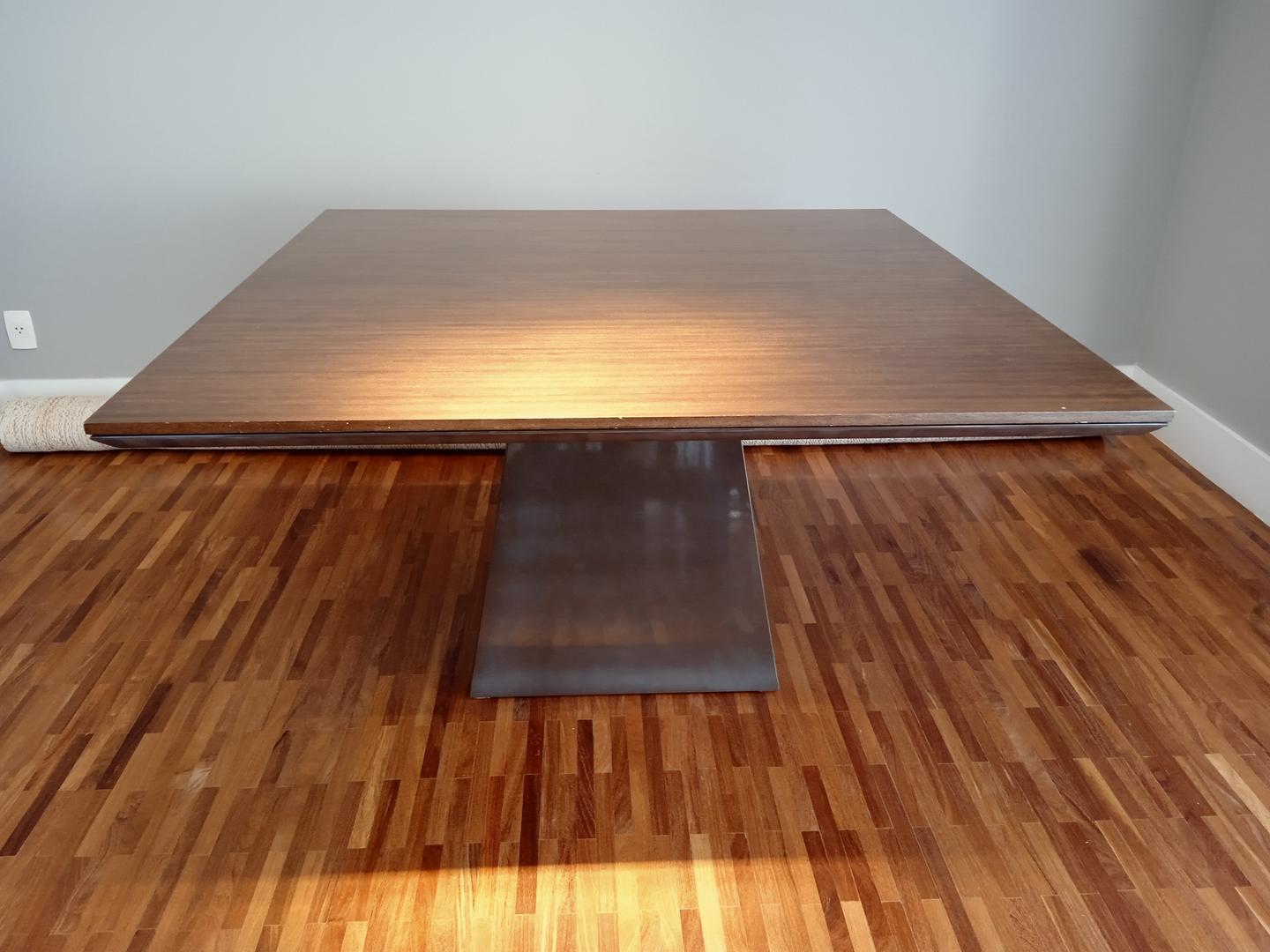 Mesa de jantar em Madeira Marrom 75 cm x 140 cm x 140 cm