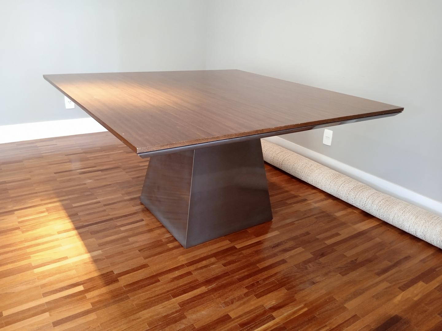 Mesa de jantar em Madeira Marrom 75 cm x 140 cm x 140 cm