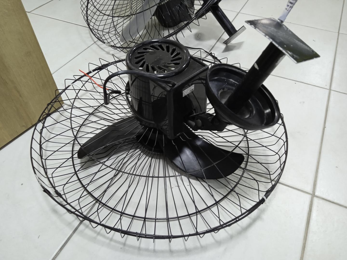 Ventilador de Parede Arge Turbo 50/60 em Metal Preto 60 cm x 22 cm x 20 cm