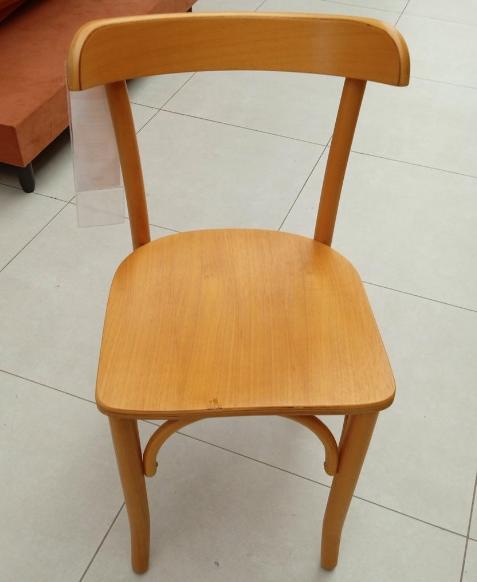 Cadeira fixa s/ braços em Madeira Marrom 80 cm x 40 cm x 40 cm