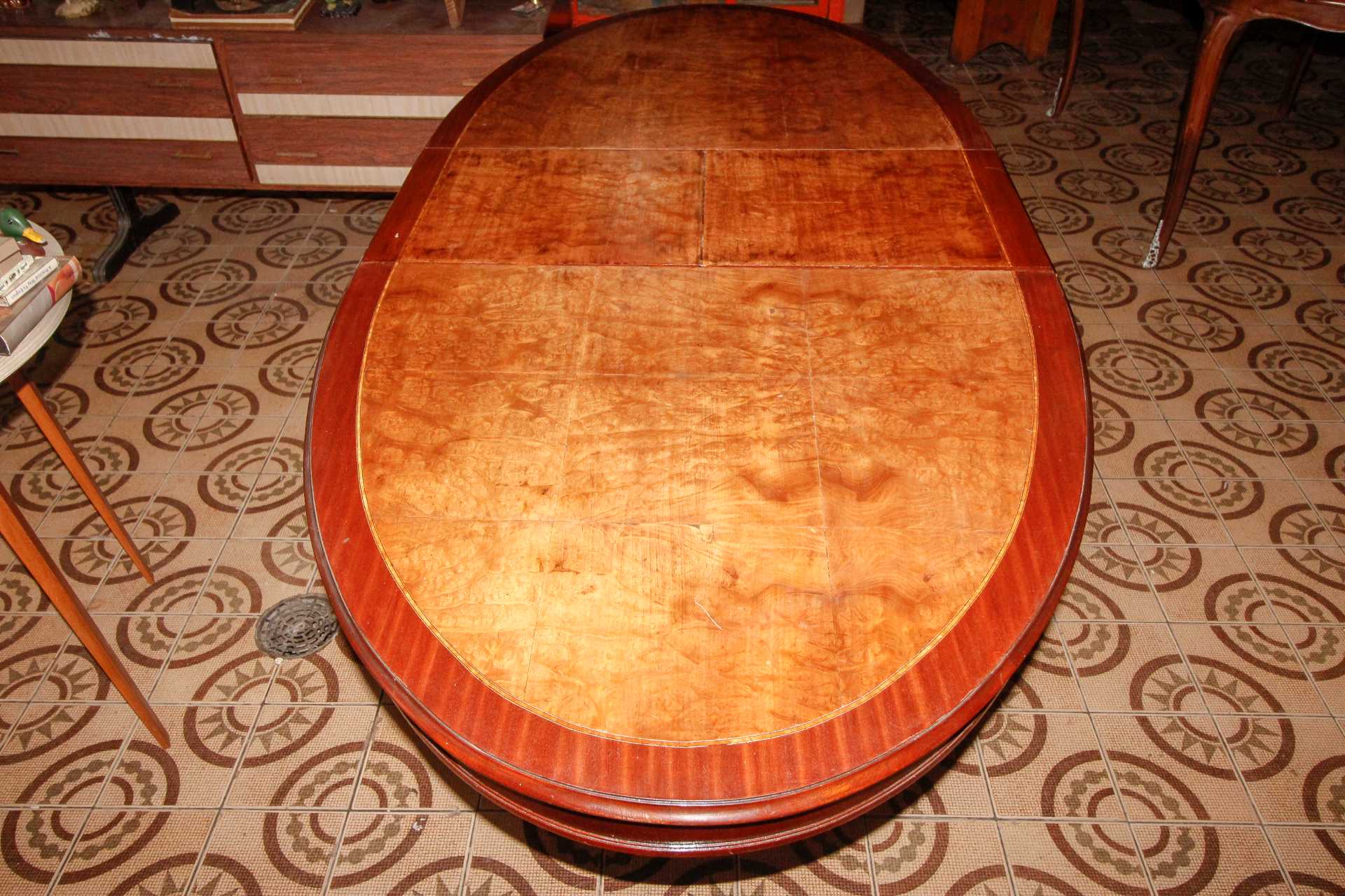 Mesa de Jantar extensível em Madeira Marrom 75 cm x  170 cm x  83 cm