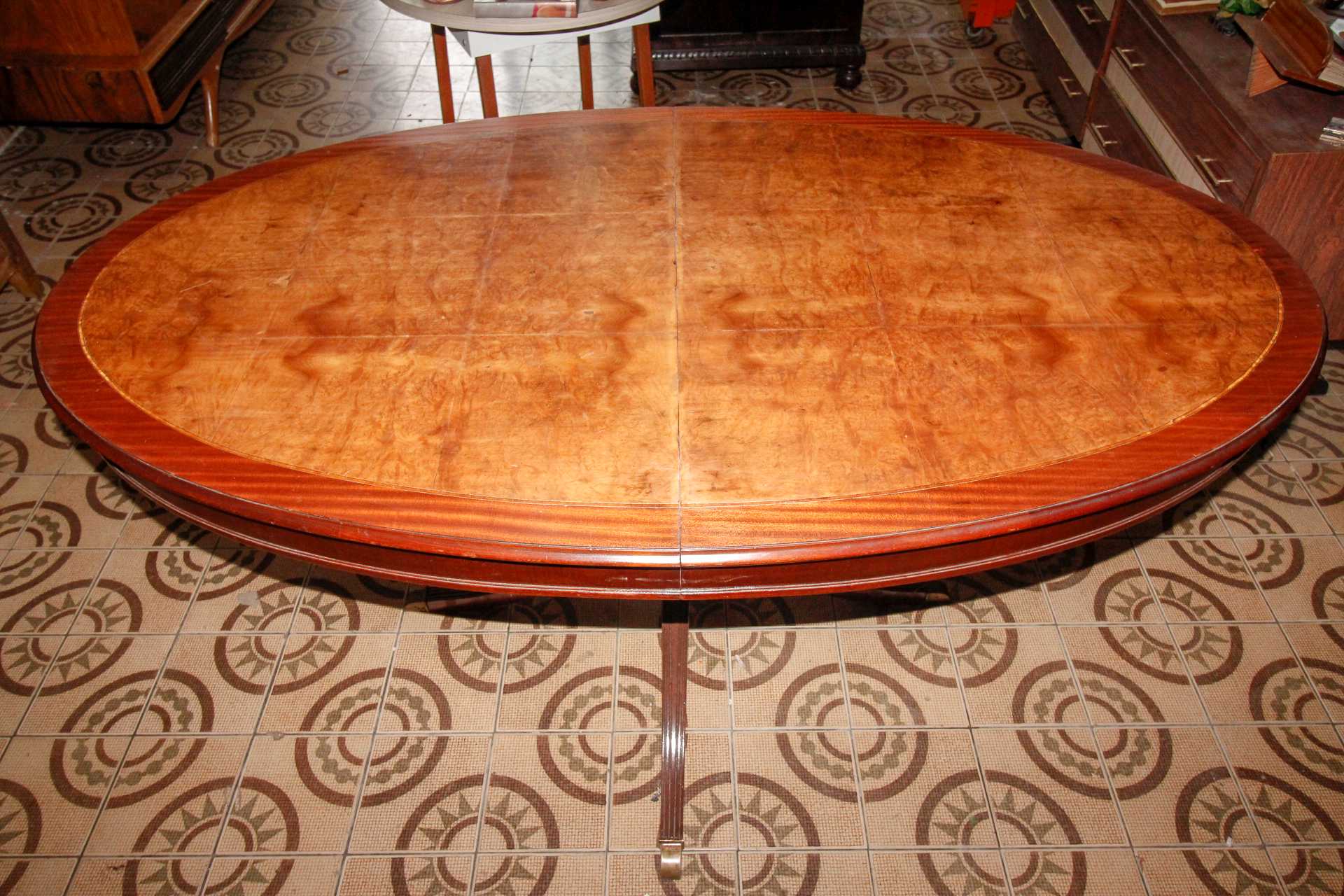 Mesa de Jantar extensível em Madeira Marrom 75 cm x  170 cm x  83 cm