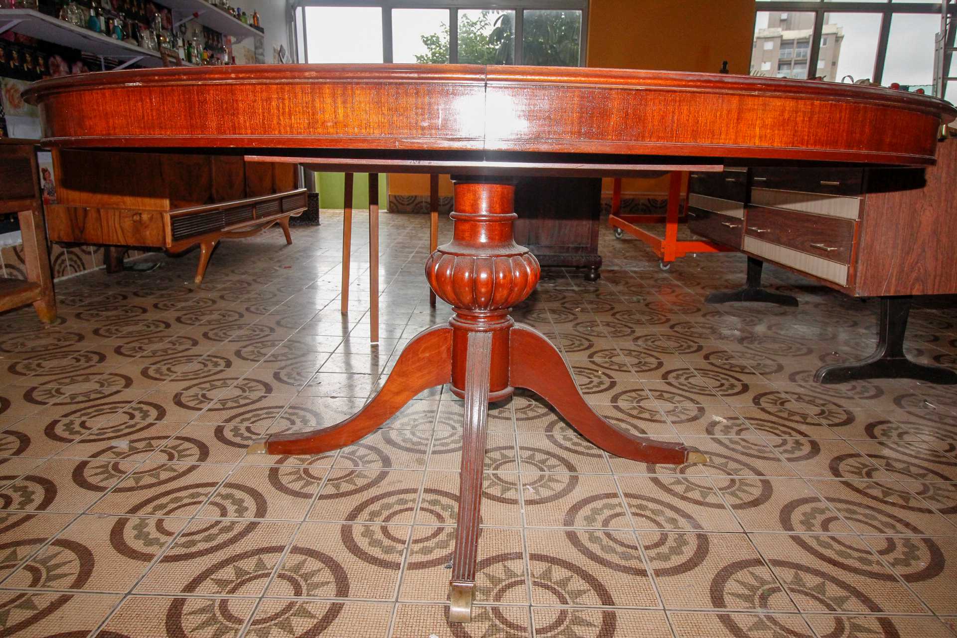 Mesa de Jantar extensível em Madeira Marrom 75 cm x  170 cm x  83 cm