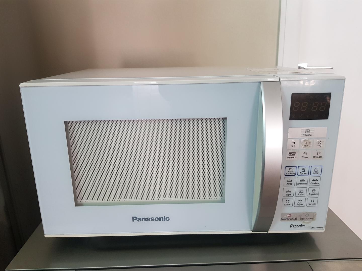 Microondas Picolo Panasonic Picolo NN-ST35HWRUN em Aço / Plástico Branco