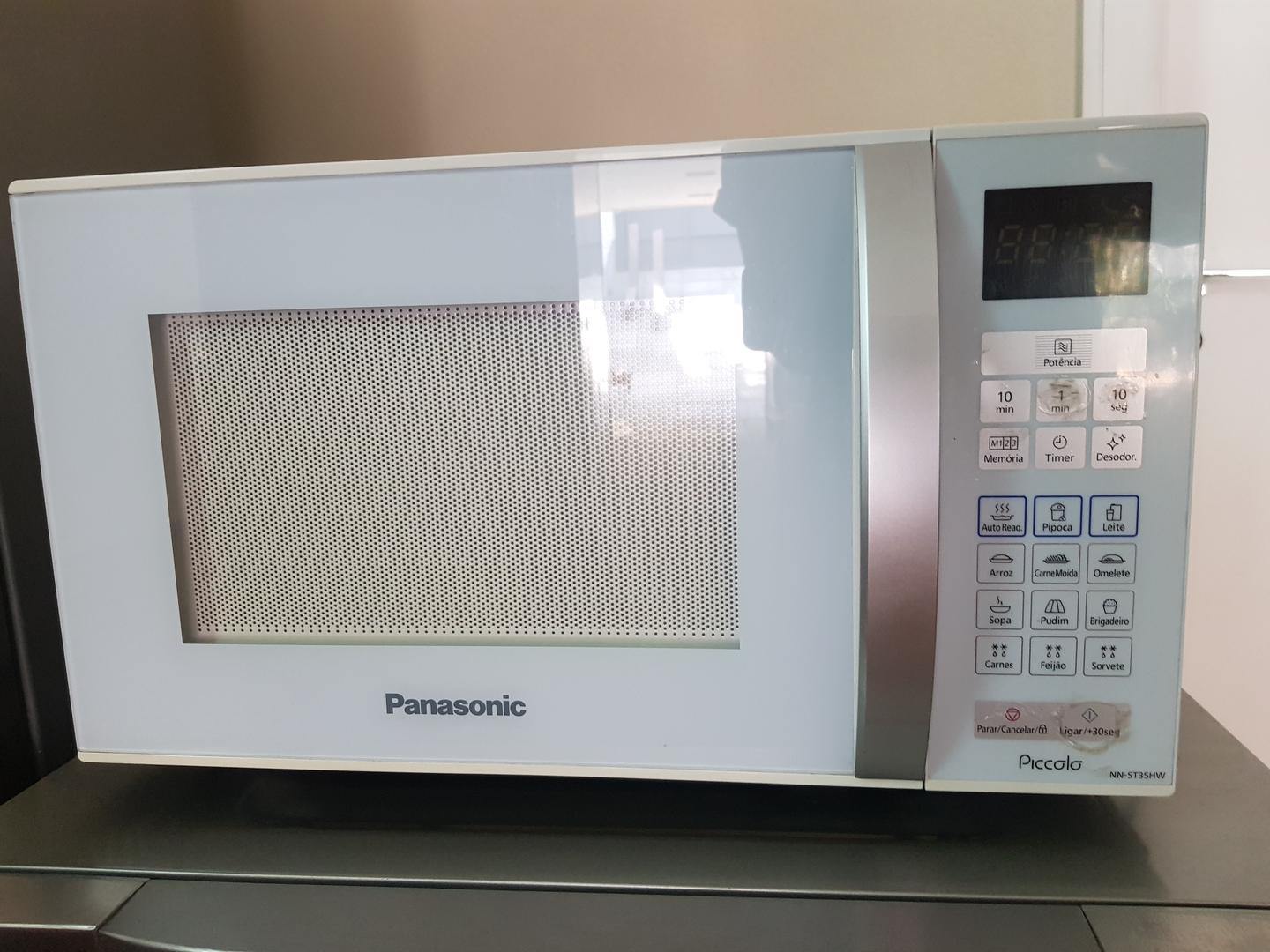 Microondas Picolo Panasonic Picolo NN-ST35HWRUN em Aço / Plástico Branco