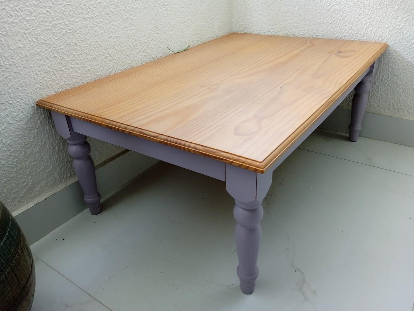 Mesa de Centro em MDF Lilas 35 cm x 60 cm x 90 cm