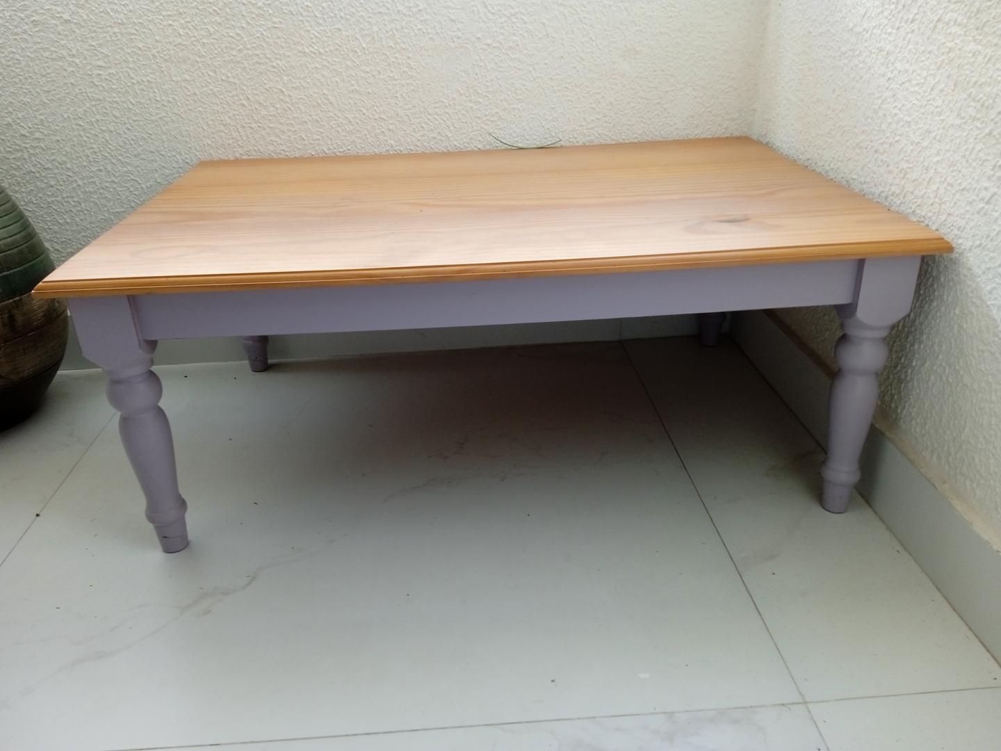 Mesa de Centro em MDF Lilas 35 cm x 60 cm x 90 cm