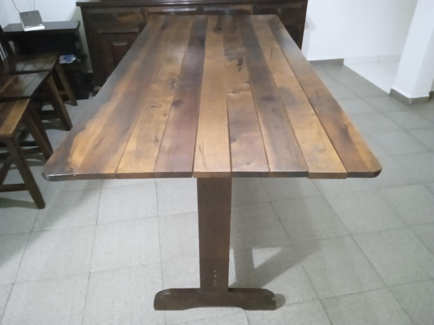 Mesa de jantar em Madeira Marrom 76 cm x 90 cm x 200 cm