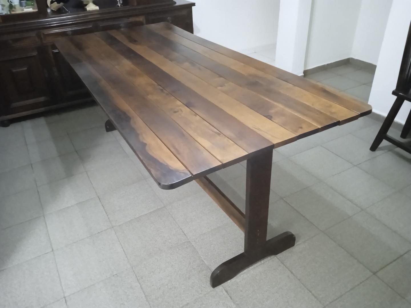 Mesa de jantar em Madeira Marrom 76 cm x 90 cm x 200 cm