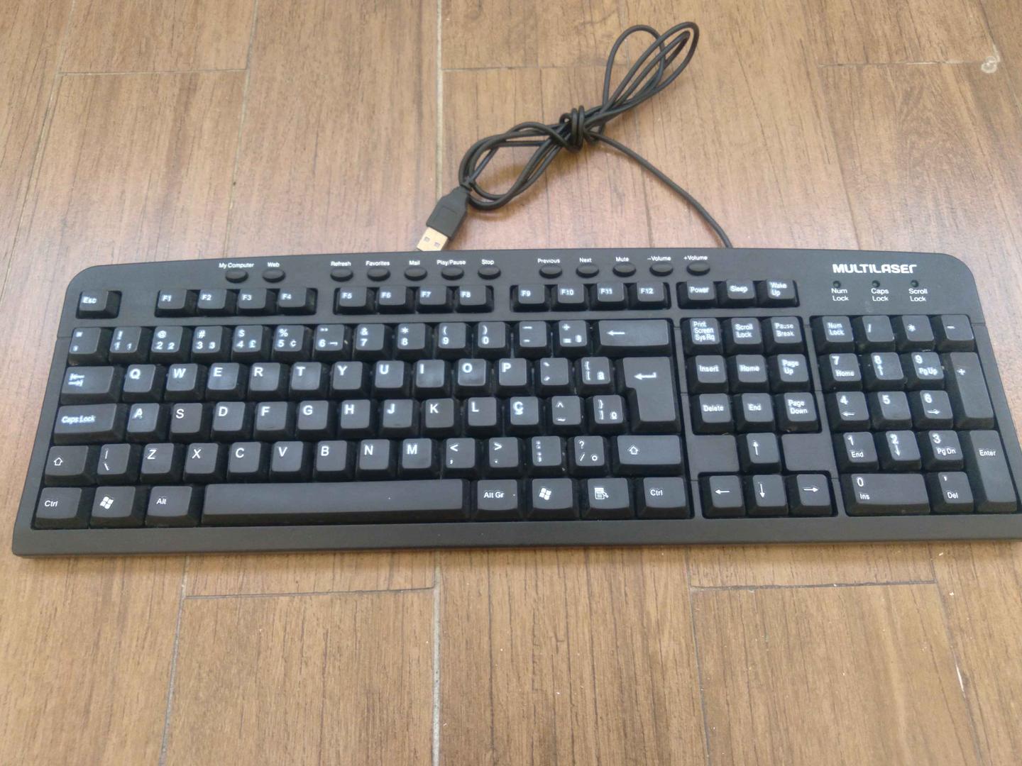 Teclado USB MULTILASER Preto