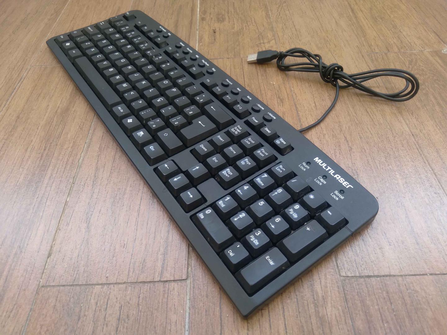 Teclado USB MULTILASER Preto