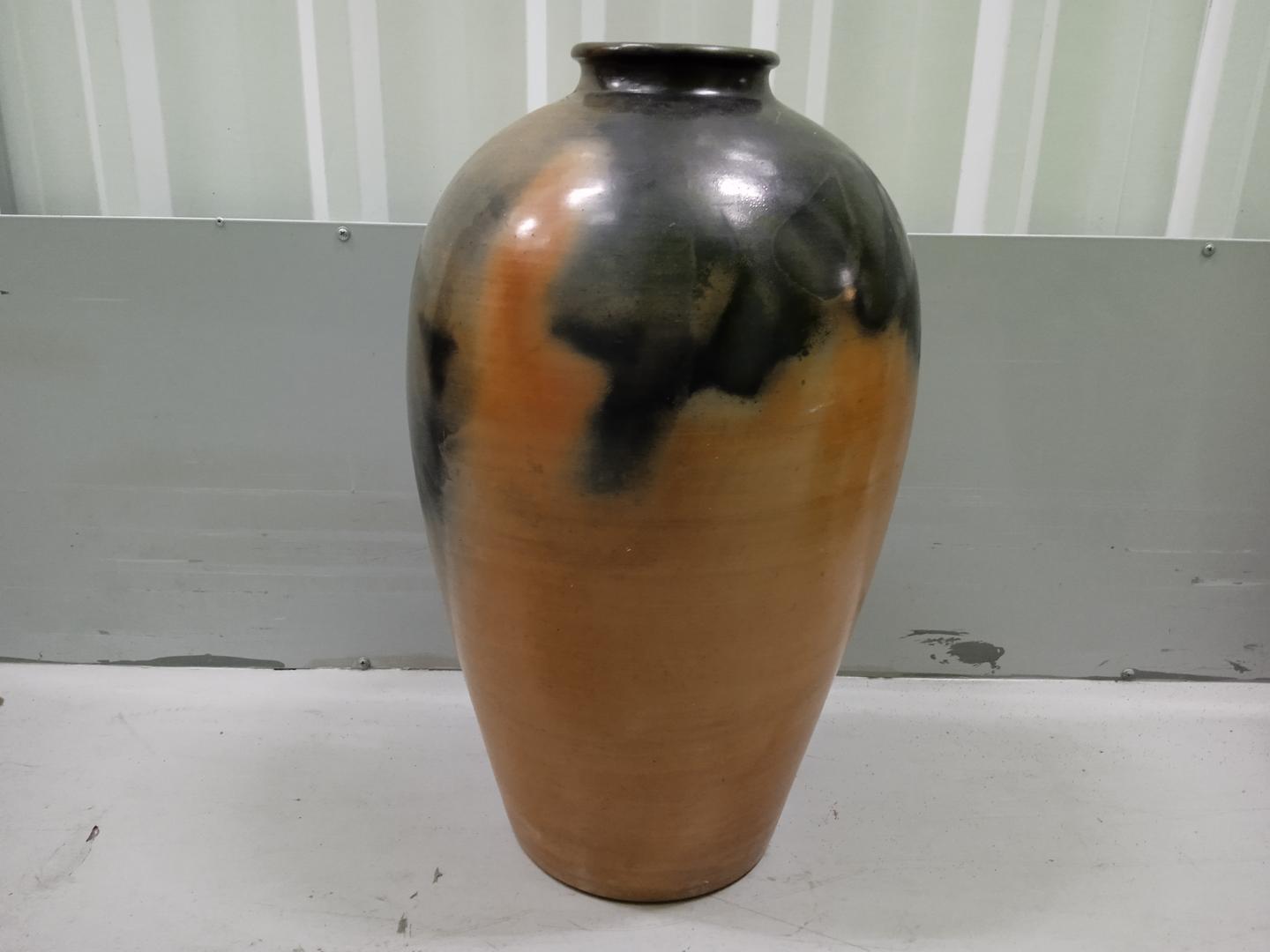 Vaso decorativo em Cerâmica Marrom 50 cm x 34 cm x 34 cm