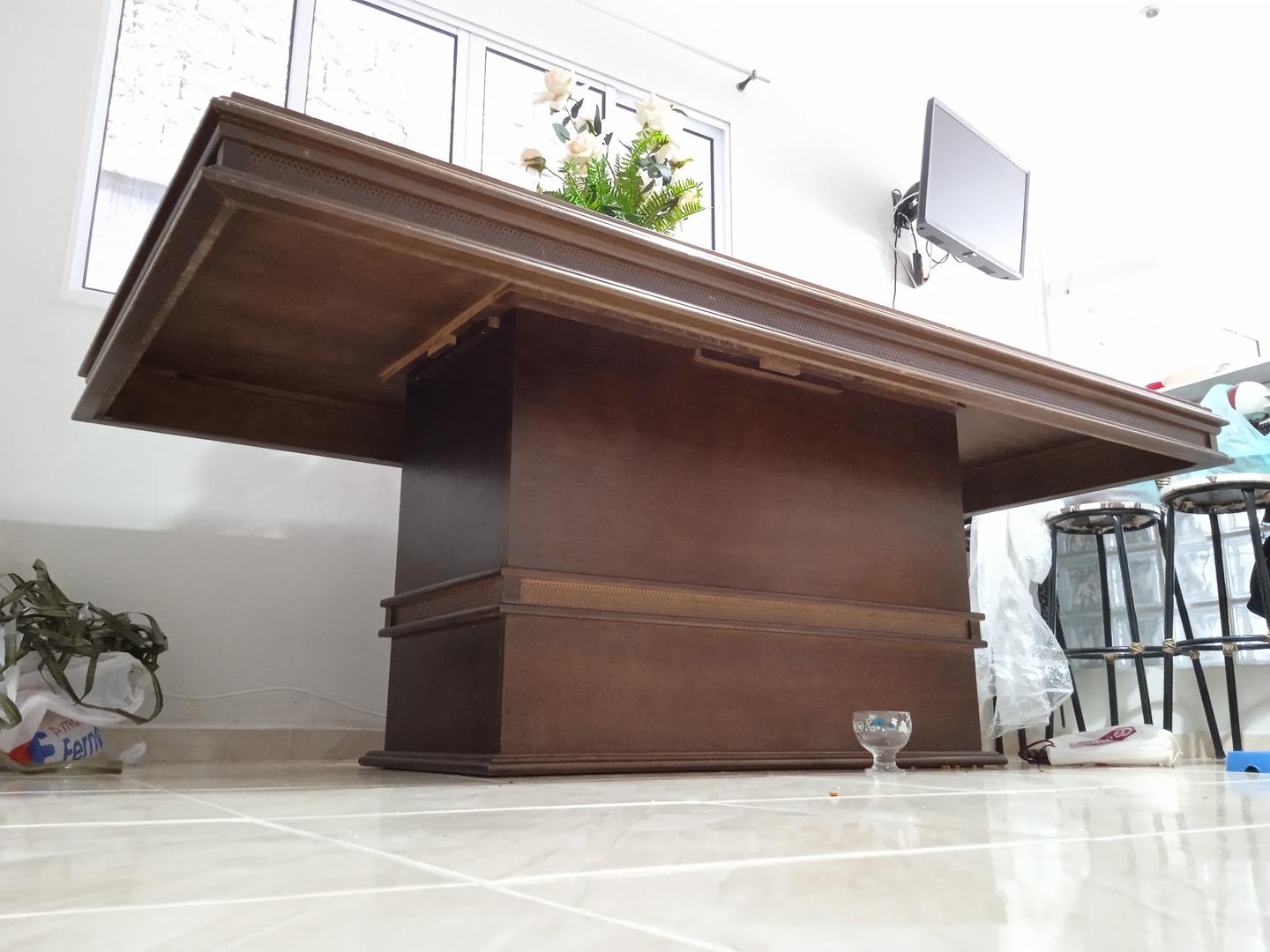 Mesa de jantar em Madeira Marrom 80 cm x 220 cm x 110 cm