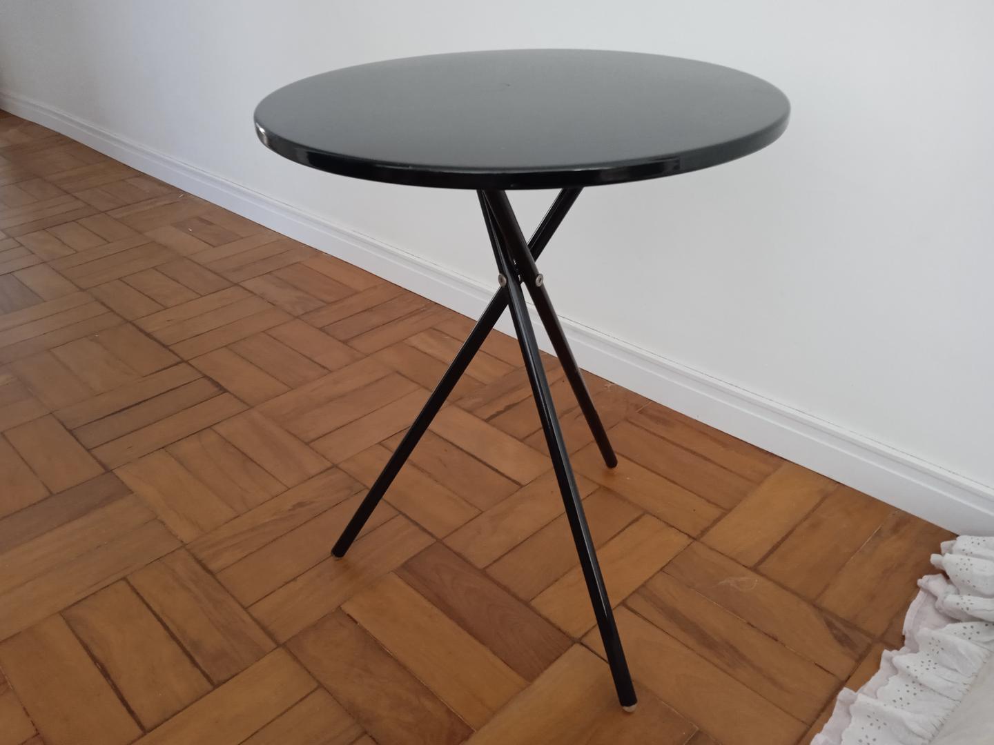 Mesa de apoio em Aço Preto 51 cm x 39 cm x 39 cm