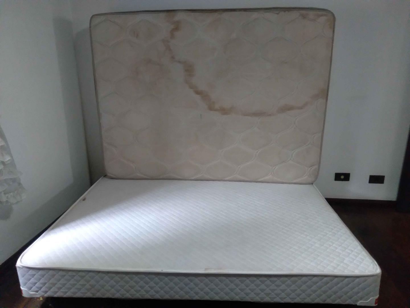 Base box cama casal padrão Tex em MDF Branco 33 cm x 138 cm x 187 cm