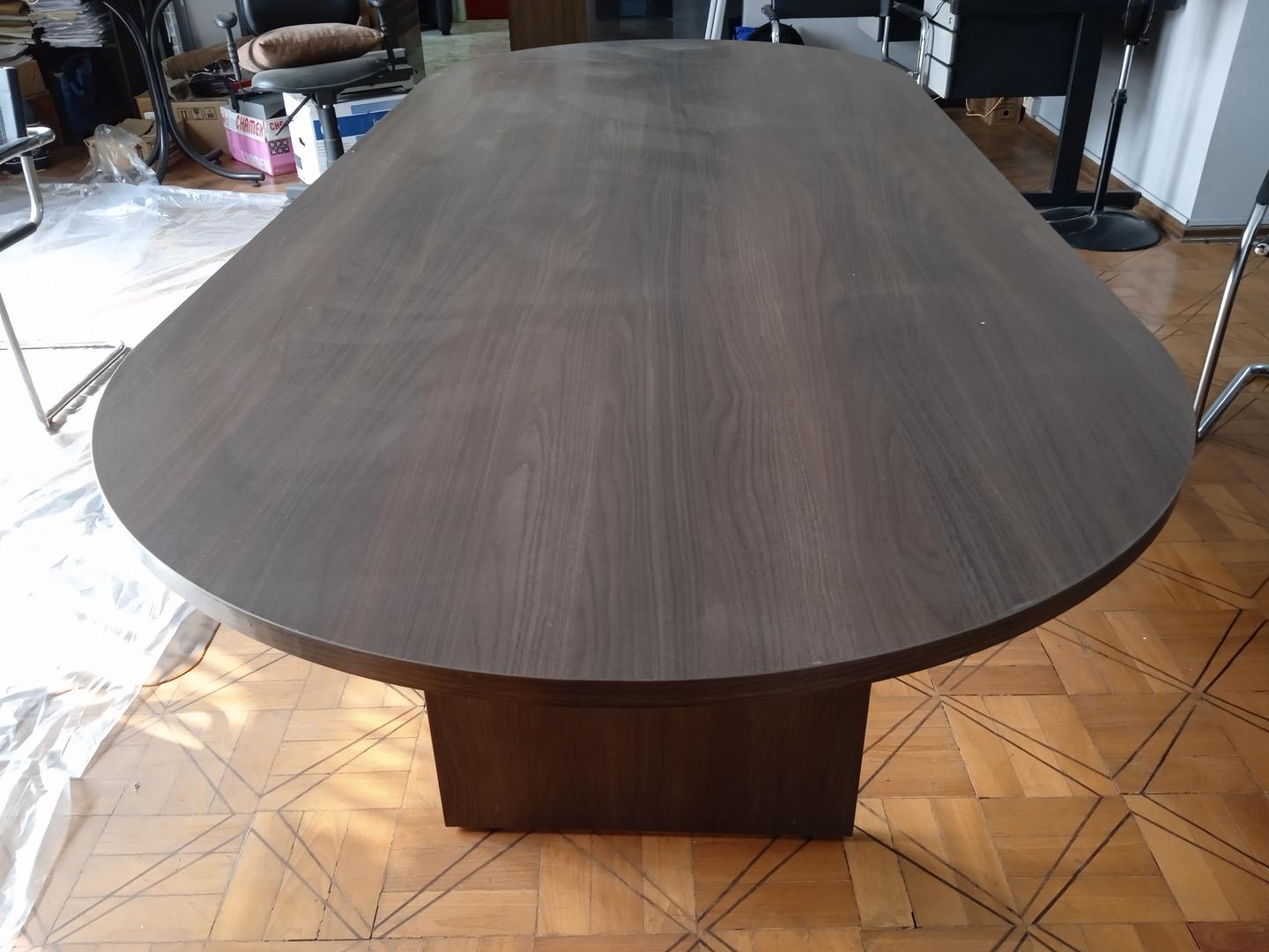 Mesa de reunião em MDF Marrom 74 cm x 250 cm x 110 cm