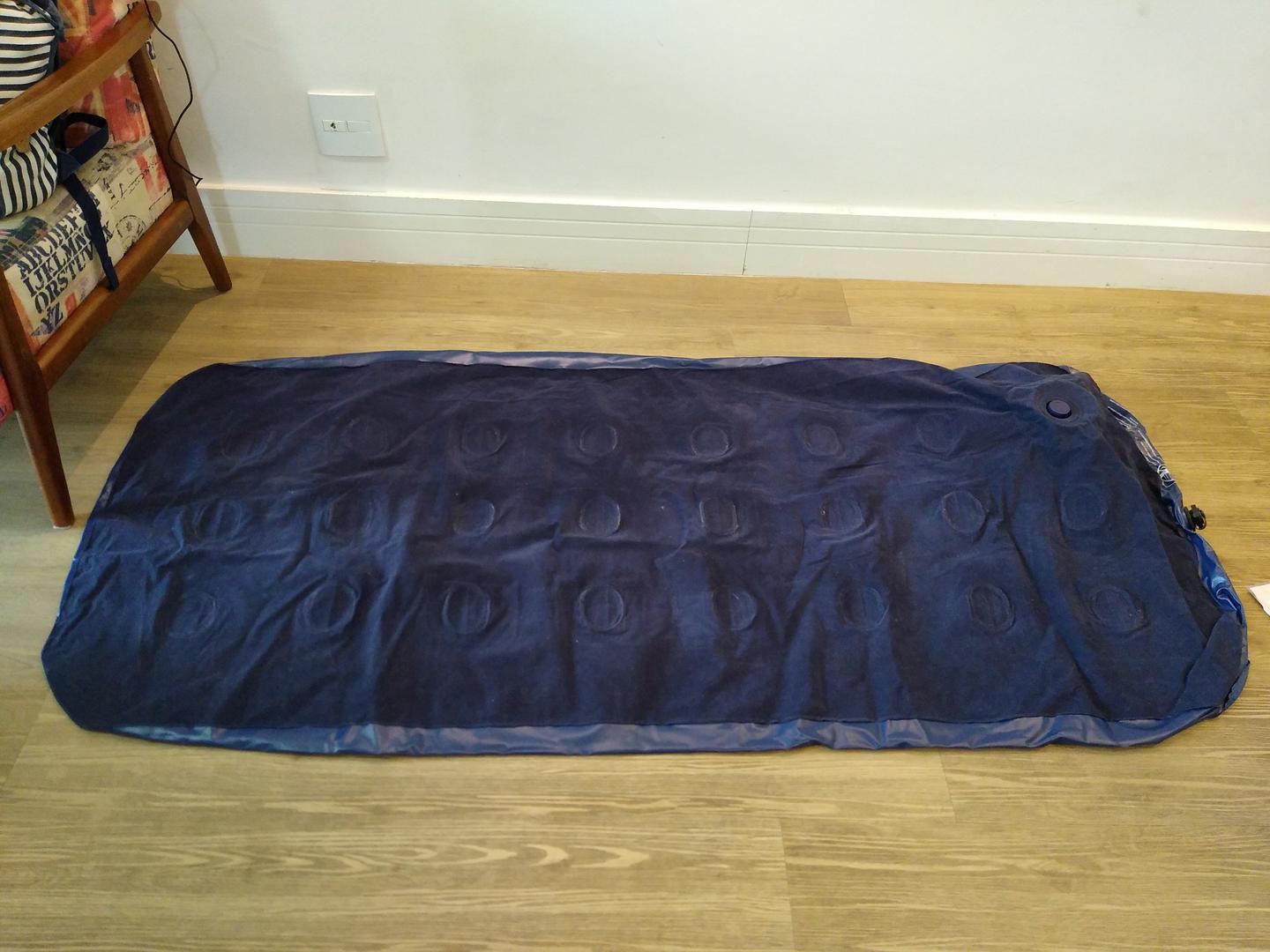 Colchão inflável de Solteiro Mor em Plástico / Tecido Azul 10 cm x 80 cm x 175 cm